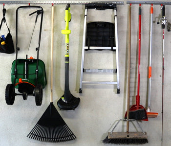 Inexpensive, quick, long term solution to organizing your outside area and garage.