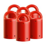 Heavy-Duty Magnet - Magnetic Stud Finder & Key Organizer - 6-Pack (Red)