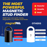 Heavy-Duty Magnet - Magnetic Stud Finder & Key Organizer - 3-Pack (Orange)