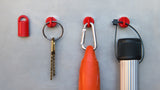 Heavy-Duty Magnet - Magnetic Stud Finder & Key Organizer - 6-Pack (Red)